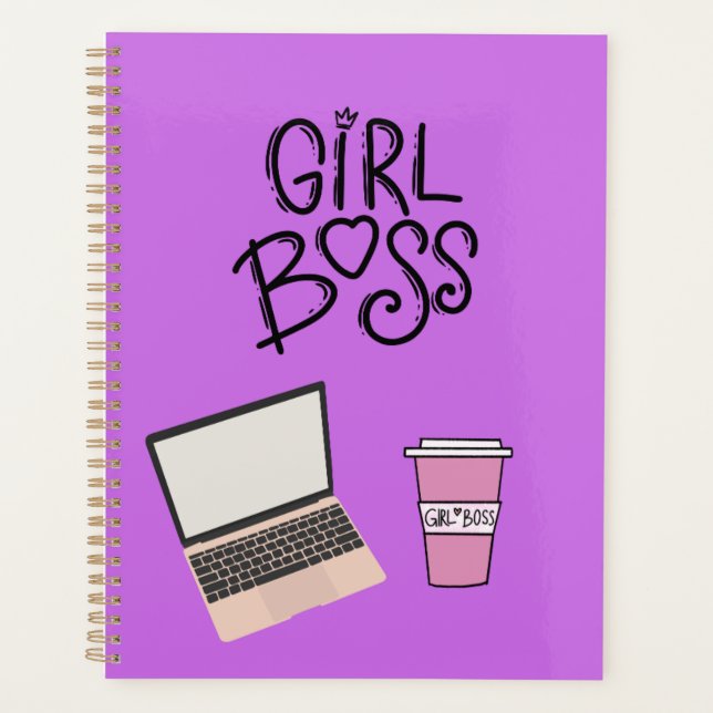 Girl Boss Planner with Hardcover (Front)
