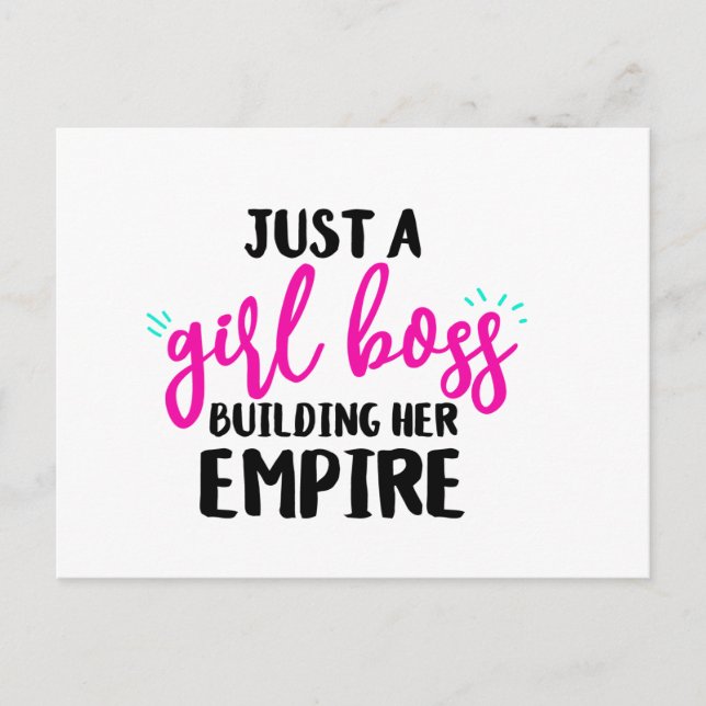 Girl Boss Postcard (Front)