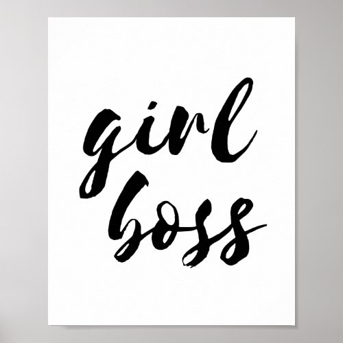 Girl boss poster