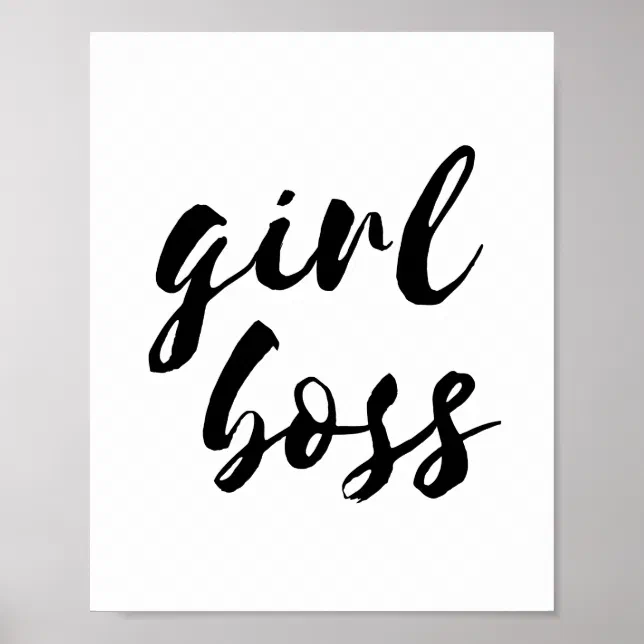 Girl boss poster | Zazzle