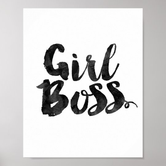 Girl Boss Poster | Zazzle.com