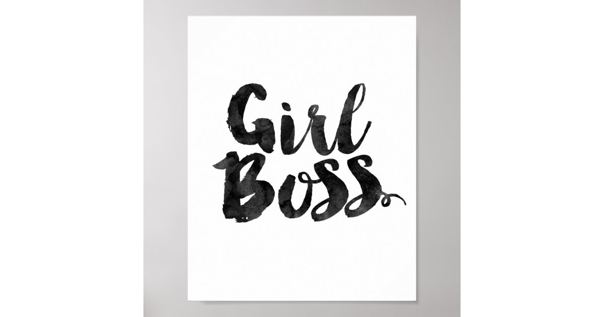 Girl Boss Poster Zazzle
