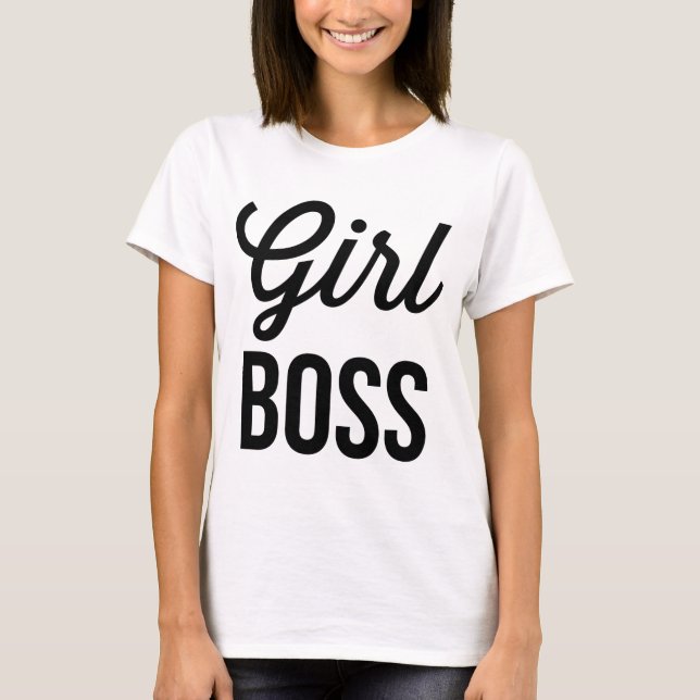 GIRL BOSS | Retro Typography Women's T-Shirt (Front)