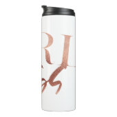 Girl Boss | Rose Gold Black Text | Thermal Tumbler (Rotated Right)