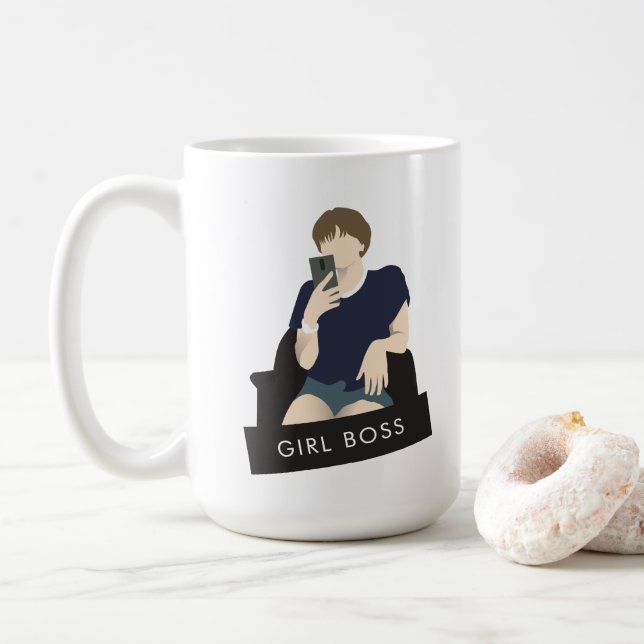 Girl Boss Selfie Coffee Mug (With Donut)