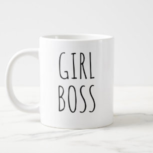 "Girl Boss" Simple Modern Farmhouse Giant Coffee Mug
