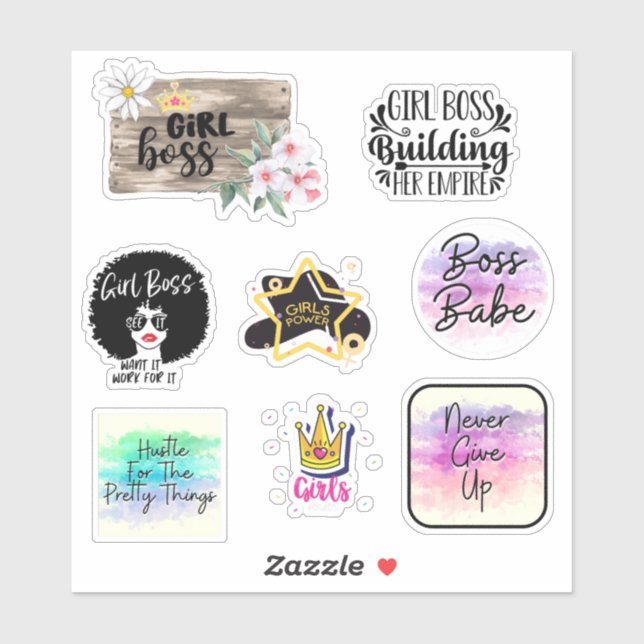 Girl Boss! Sticker (Sheet)