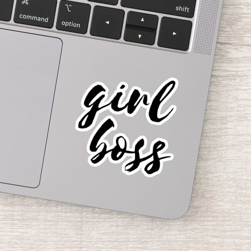 Girl boss sticker