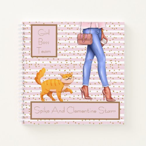 Girl Boss Team Pink You And Your Cat Planner Not Notebook