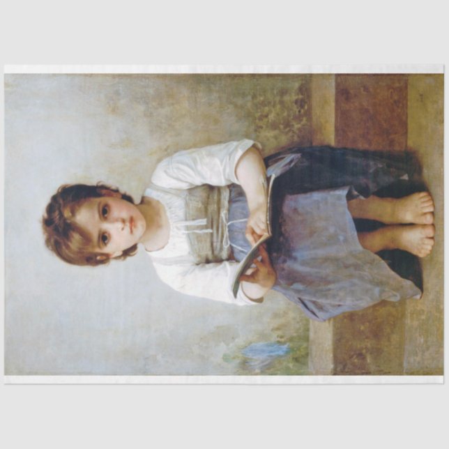 Girl, Bouguereau Tissue Paper (Front)