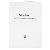 Girl by Tree Cards (Back)