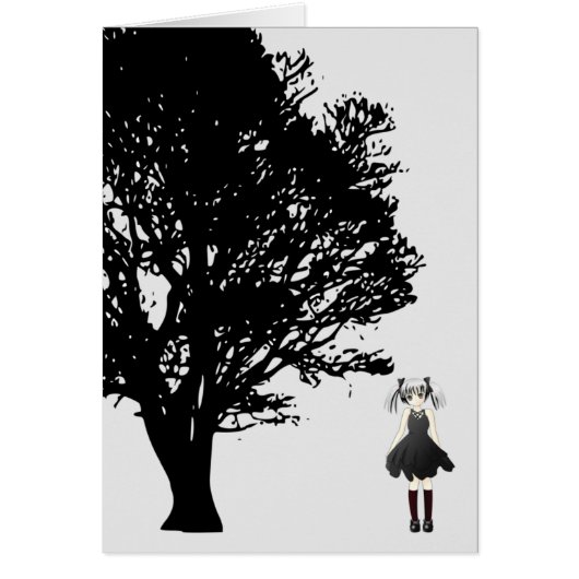 Girl by Tree Cards (Front)