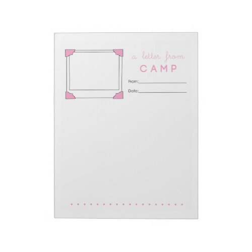 Girl Camp Stationery Camp Letter Notepad