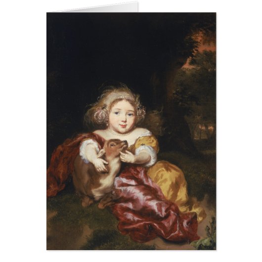 Girl Caressing a Fawn Cards (Front)