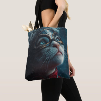Girl & Cat Powa Tote Bag