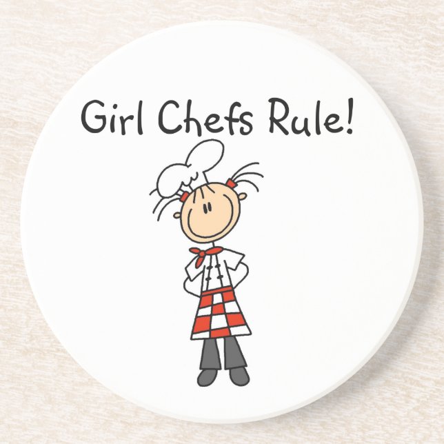 Girl Chefs Rule Coaster (Front)