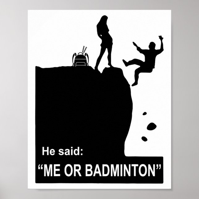 Girl Choose Badminton Instead Boy  Poster (Front)