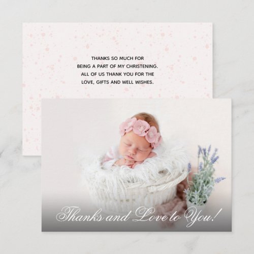Girl Christening Pink Watercolor 
