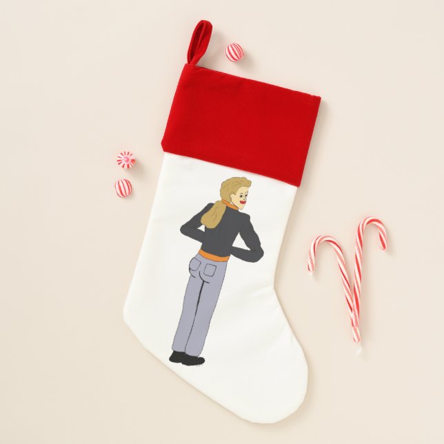 girl  christmas stocking (Front)