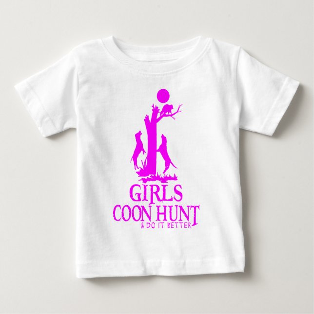 GIRL COON HUNTING BABY T-Shirt (Front)