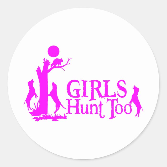 GIRL COON HUNTING STICKER