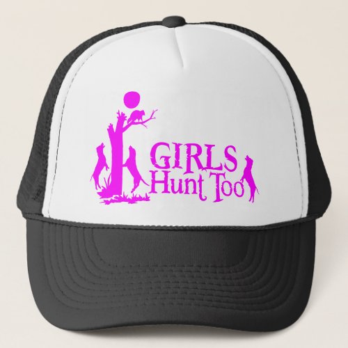 GIRL COON HUNTING TRUCKER HAT