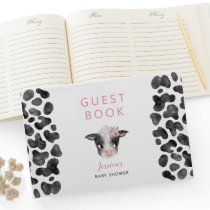 Girl Cow Baby Shower  Guest Book
