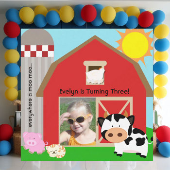 Girl Custom Photo Farm Birthday Invitations by kids_birthdays at Zazzle