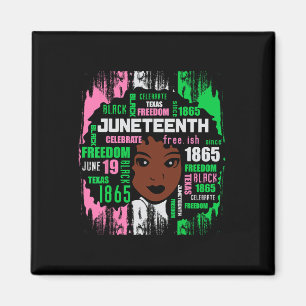 Girl Cute Aka Juneteenth Tee Black History America Magnet