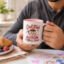 Girl Dad Coffee Sass Pink Mug Father's Day Gift