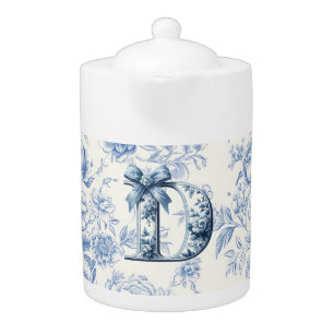 Girl Dads Light Blue Chinoiserie Porcelain Teapot