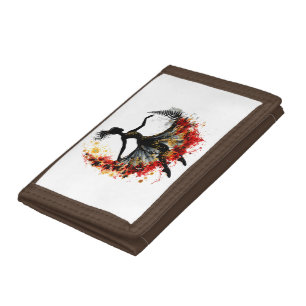 girl dance flowers impulse inspiration spring natu tri-fold wallet