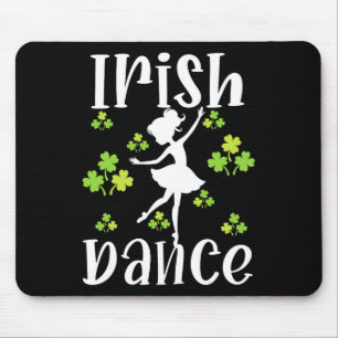 Girl Dancing Dancer Irish Dance St Patrick's Day  Mouse Pad