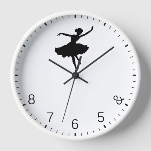 Girl Dancing on Clock Hands _ Dancers Clock