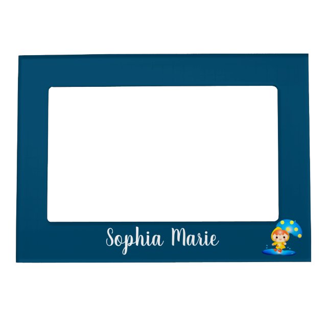 Girl Dancing Under the Rain Magnetic Frame (Front)