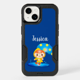 Girl Dancing Under the Rain OtterBox iPhone 14 Case