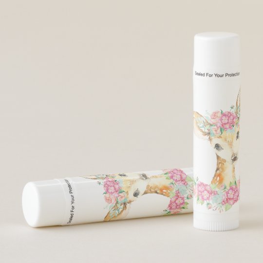 Girl Deer Baby Shower Lip Balm Favors Zazzle Com