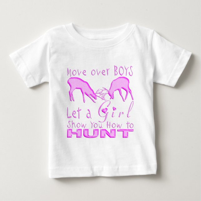 GIRL DEER HUNTING BABY T-Shirt (Front)