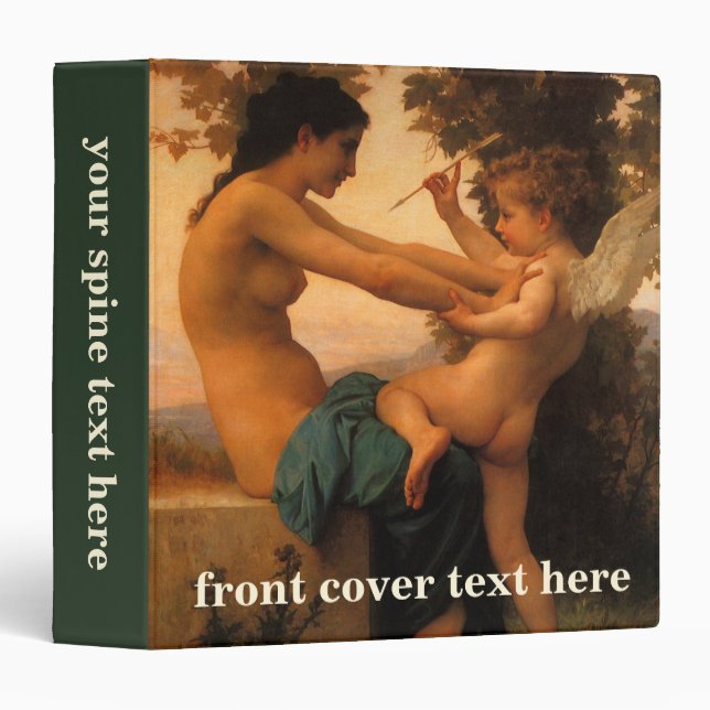 Girl Defending Herself Against Cupid by Bouguereau Binder (Front/Spine)