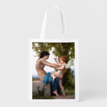 Girl Defending Herself Against Eros Cupid Fine Art