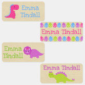 Small Monster Truck Kids Name Labels