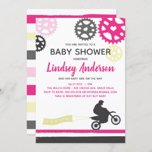 Dirt bike shops baby shower decorations