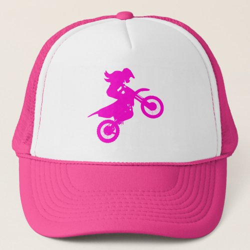 Girl Dirt Bike   Trucker Hat