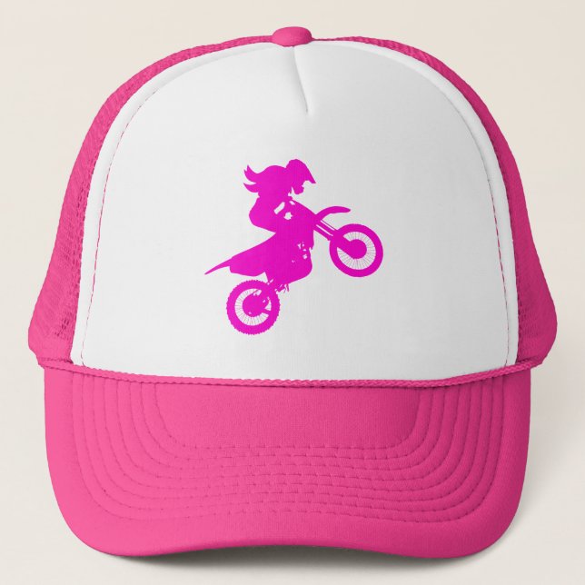 Girl Dirt Bike   Trucker Hat (Front)