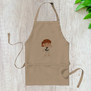 Girl Doing Karate Apron