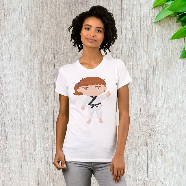 Girl Doing Karate Womens T-Shirt (Creator Uploaded)