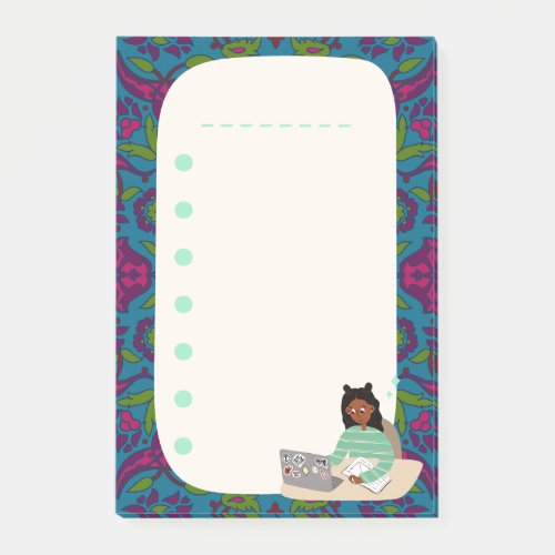 Girl Doodle Cute List Planner Notes Colorful Post_it Notes