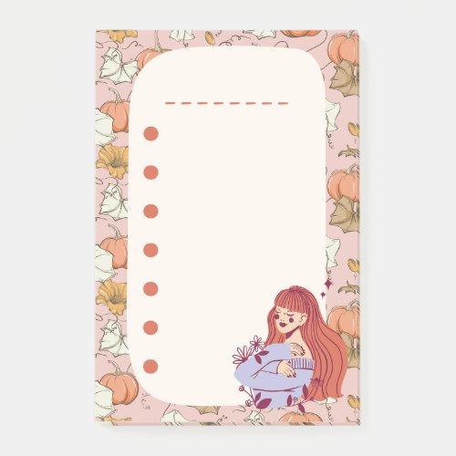 Girl Doodle Cute List Planner Notes Colorful Post_it Notes
