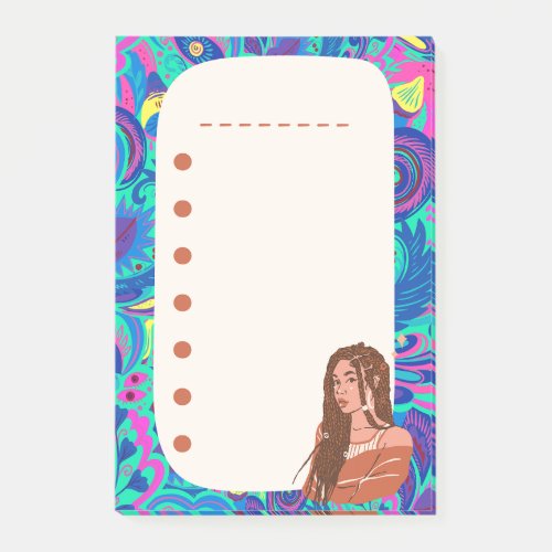 Girl Doodle Cute List Planner Notes Colorful Post_it Notes