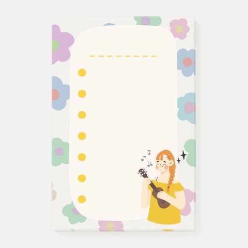 Girl Doodle Cute List Planner Notes Colorful Post_it Notes